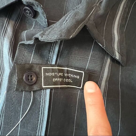 3 for $30! NWT! Haggar short sleeve button down shirt - Picture 6 of 12